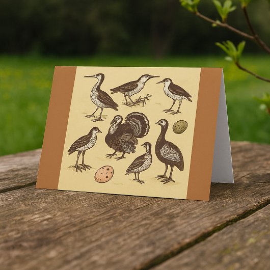 ヴィンテージスタイル鳥カード カード