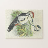 ヴィンテージスタイル鳥類描写ジグソーパズル ジグソーパズル (横)