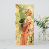 ヴィンテージスタイル18世紀のキャリッジフォトカード (スタンド正面)