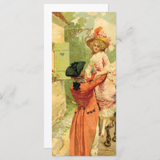 ヴィンテージスタイル18世紀のキャリッジフォトカード (正面/裏面)