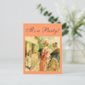 ヴィンテージスタイル18世紀はがき ポストカード (スタンド正面)