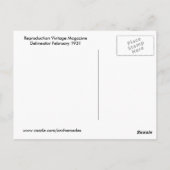 ヴィンテージスタイル1931 ポストカード (裏面)