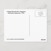 ヴィンテージスタイル1932 ポストカード (裏面)