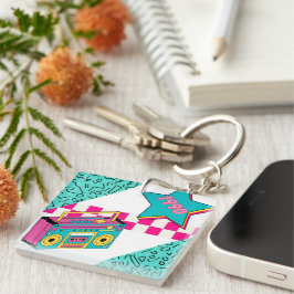 ヴィンテージスタイル1990ステレオ キーホルダー