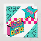 ヴィンテージスタイル1990ステレオ サンキューカード (正面/裏面)