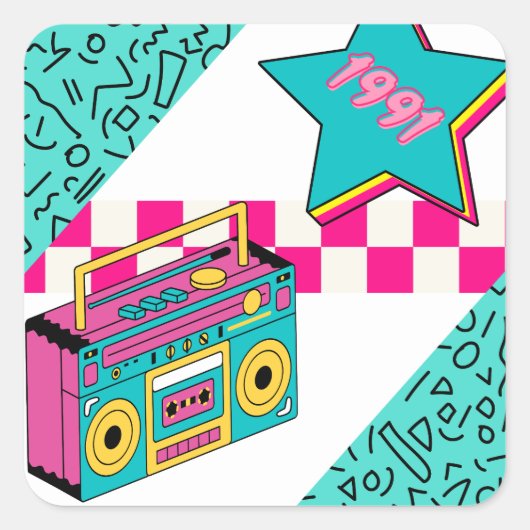 ヴィンテージスタイル1991ステレオ スクエアシール (正面)