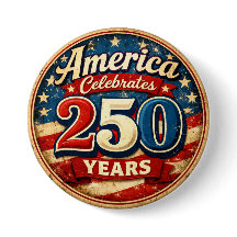 ヴィンテージスタイル アメリカ生誕250周年ボタン