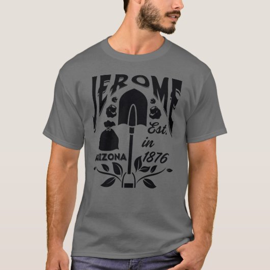 ヴィンテージスタイル ジェローム アリゾナ アメリカ 歴史 ミニ Tシャツ (正面)