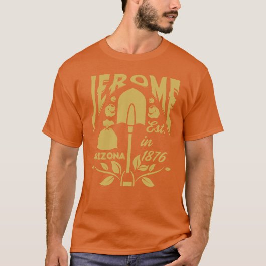 ヴィンテージスタイル ジェローム アリゾナ アメリカ 歴史 ミニ Tシャツ (正面)