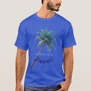 ヴィンテージスタイル ハワイアン 旅行 ホノルル 青 海 Tシャツ