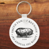 ヴィンテージスタイル |ピッグローストイベント |ファミリ懇親会 キーホルダー (正面)