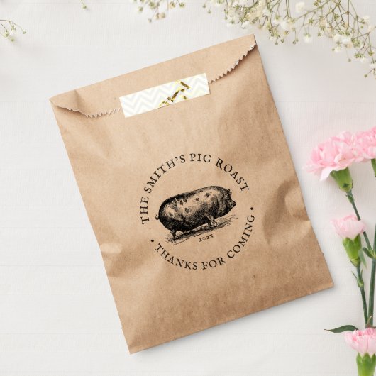 ヴィンテージスタイル |ピッグローストイベント |ファミリ懇親会 フェイバーバッグ (封をした状態)