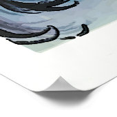 ヴィンテージスタイル、ブレインイーター、ソーシャルメディア、編集テキスト ポスター (角)