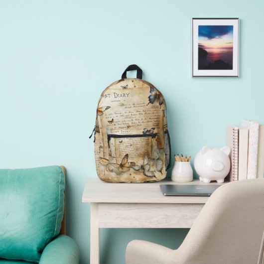 ヴィンテージスタイル プリントバックパック (インサイチュ)