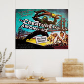 ヴィンテージスタイル、メネース、フェイクシネマ ポスター (キッチン)