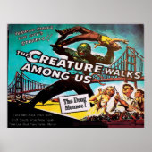 ヴィンテージスタイル、メネース、フェイクシネマ ポスター (正面)