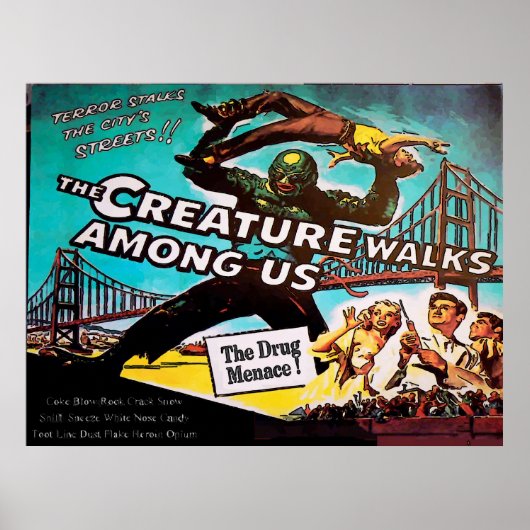 ヴィンテージスタイル、メネース、フェイクシネマ ポスター (正面)