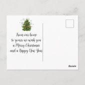 ヴィンテージスタイル メリークリスマス ポストカード (裏面)
