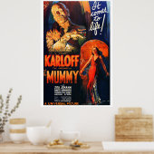 ヴィンテージスタイル モンスター映画ポスター ミイラ ポスター (キッチン)