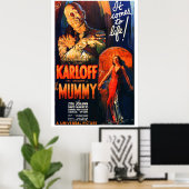 ヴィンテージスタイル モンスター映画ポスター ミイラ ポスター (ホームオフィス)