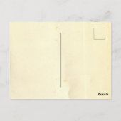 ヴィンテージスタイル「ワッフルショップ」はがき ポストカード (裏面)