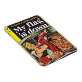 ヴィンテージスタイル「旗が下がった」磁石 マグネット (右側)