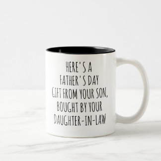ヴィンテージスタイル 父の日 息子と義理の娘からのギフト ツートーンマグカップ