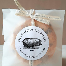 ヴィンテージスタイル |豚ローストイベントありがとう ラウンドシール