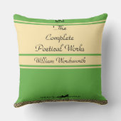 ヴィンテージスタイルApple Greenカスタマイズ可能クッション クッション (裏面)