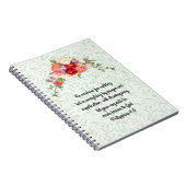 ヴィンテージスタイルBough of Flowers祈りの言葉Journal ノートブック (右側)