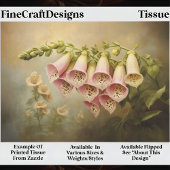 ヴィンテージスタイルFoxgloveイラストレーションEG1Rデクページ 薄葉紙