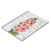 ヴィンテージスタイルHollyhock型フラワージャーナル ノートブック (左側)