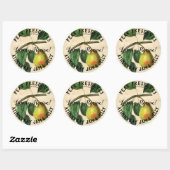 ヴィンテージスタイルPear Preserve Product Business Label ラウンドシール (シート)