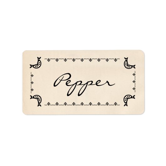 ヴィンテージスタイルPepper(ペッパー)ラベル ラベル (正面)