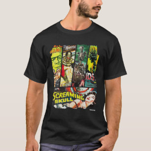 ヴィンテージスタイルSFホラー映画ポスターコラージュ Tシャツ