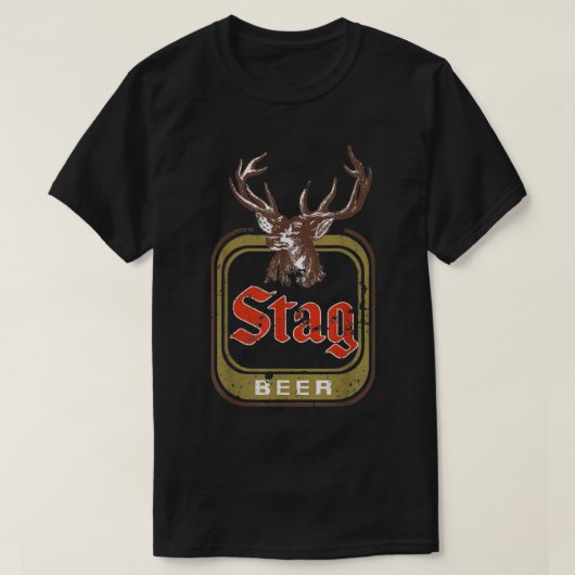 ヴィンテージスタグビール Tシャツ (デザイン正面)