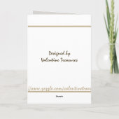 ヴィンテージスタンプのバレンタインカード シーズンカード (裏面)