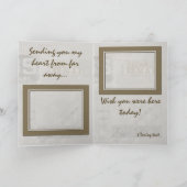 ヴィンテージスタンプのバレンタインカード シーズンカード (内部)