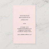 ヴィンテージスタンプのロゴピンクアポイントメント 予約カード (裏面)