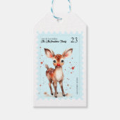 ヴィンテージスタンプキッチストナカイレトロ名クリスマス ギフトタグ (正面)