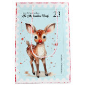 ヴィンテージスタンプキッチストナカイレトロ名クリスマス ミディアムペーパーバッグ (裏面)