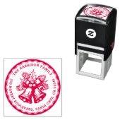 ヴィンテージスタンプクリスマスベルズ名差出人住所 セルフインキングスタンプ (インサイチュ)