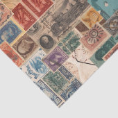 ヴィンテージスタンプコラージシャビーシックデコップページ 薄葉紙 (詳細)