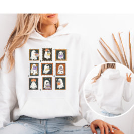 ヴィンテージスタンプハロウィン読幽霊ズ本 パーカ