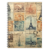 ヴィンテージスタンプ緩和曲線ノートブック ノートブック (正面)