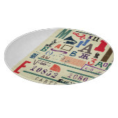 ヴィンテージスタンプ：ドキュメントデコル カッティングボード (角)