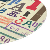 ヴィンテージスタンプ：ドキュメントデコル カッティングボード (角)