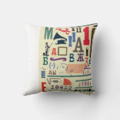 ヴィンテージスタンプ:ドキュメントデコル クッション (裏面)