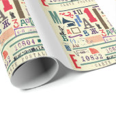 ヴィンテージスタンプ：ドキュメントデコル ラッピングペーパー (ロールコーナー)