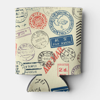 ヴィンテージスタンプ： Timeless Decorコレクション 缶クーラー